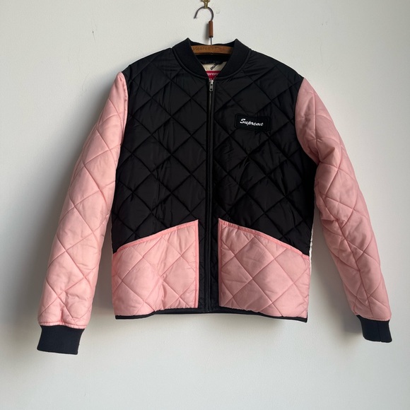 Supreme Color Blocked Quilted Jacket
